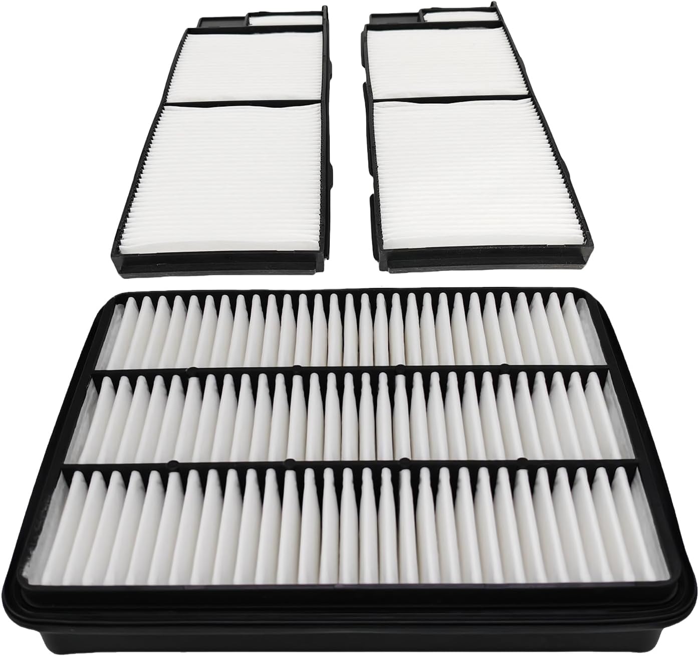 Engine & Cabin Air Filter Fit for 1998-2007 Lexus LX470, 2006-2007 Toyota Land Cruiser, V8 4.7L, Replace 17801-07010 88568-60010 1780107010 8856860010