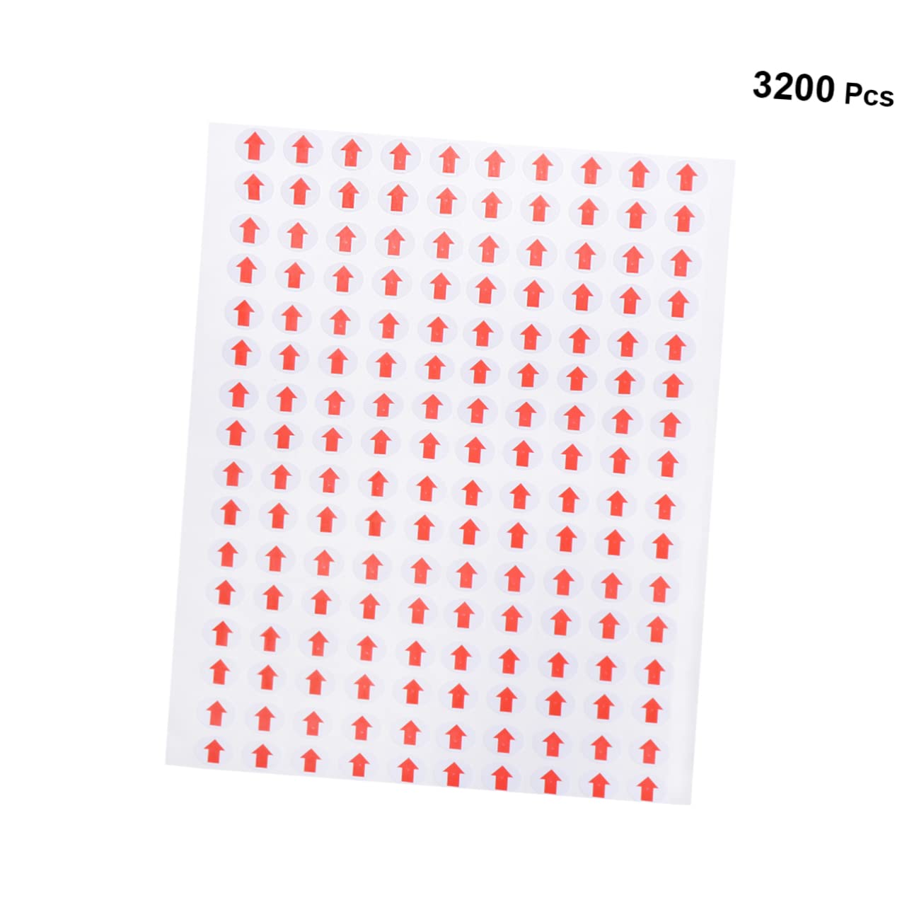 Étiquettes Fléchées Rouges Adhésives 3200 Pcs en Papier pour Inspection