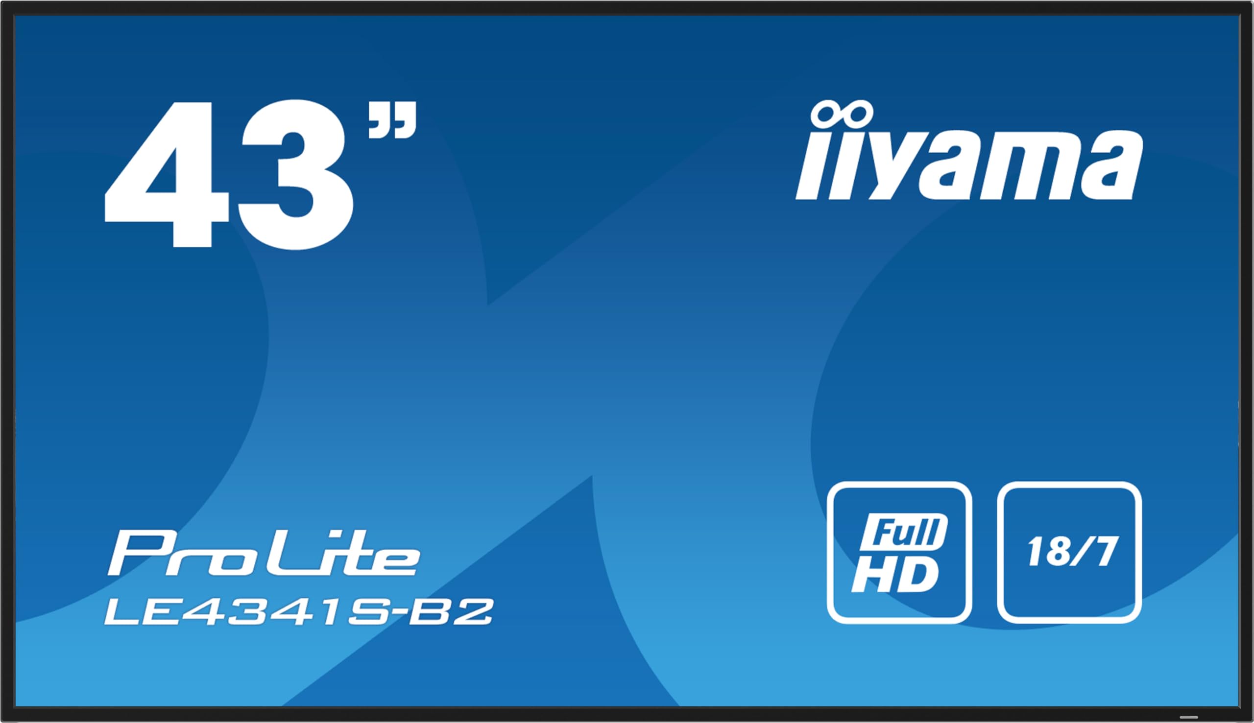 Iiyama Prolite LE4341S-B2 - Display Digitale Per Segnaletica Ips, 108 Cm, 42,5", Full Hd, Vga Hdmi, Audio/Uscita USB2.0 Rs-232C RJ45, 18/7, Colore: Nero-image