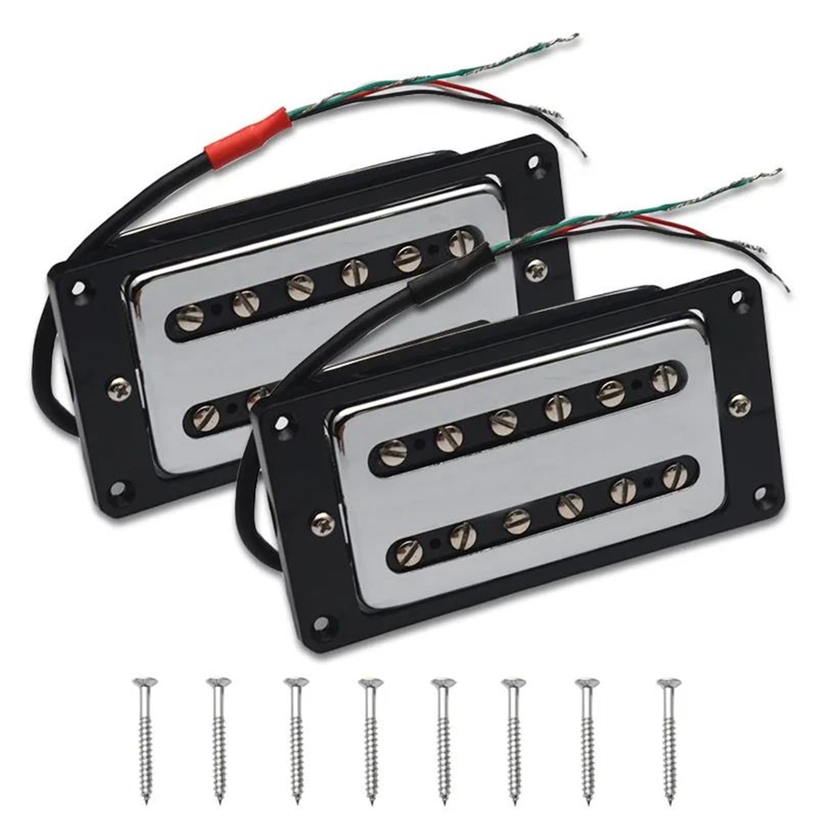 Pastilla De Guitarra Eléctrica Profesional Juego De Pastillas Humbucker 4 C Para Guitarra | Con carcasa de cobre y función de división de bobina de marco de bajo ruido para guitarra eléctrica
