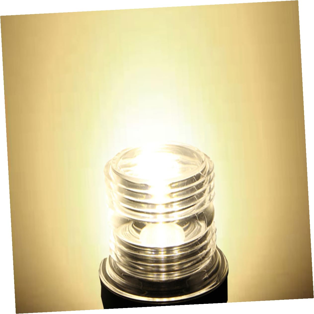 TOYANDONA LED Luce di Navigazione Barca 12vdc Bianca 360° 1 Pezzo | Flip-up Design 5w 2 Acrilico e Lega di Alluminio 4000-4500k per Yacht e Marine