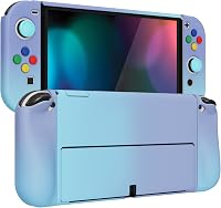 PlayVital AlterGrips Nintendo Switch OLED tok, ergonomikus Joy Con tartó, dokkolható védőtok 7