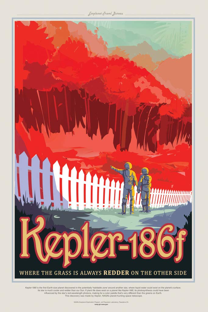 Amazon.com - Kepler 186f NASA Space Travel Fantasy Outer Space