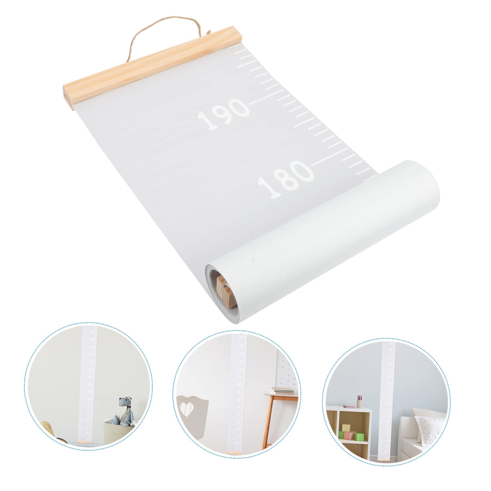 GALPADA Height Ruler Nursery Decor Height Growth Chart for Wall Growth Chart for Ruler Growth Chart Height Growth Chart Wall White Growth Chart Ruler Height Record Cloth
