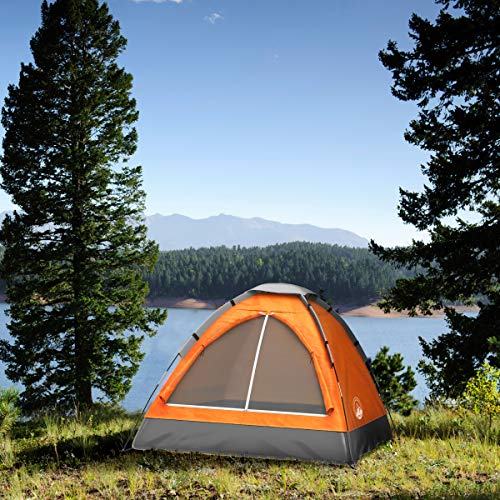 2 Person Camping Tent with Rain Fly and Carrying Bag – Lightweight Outdoor Pop Up Tents for Camping Essentials, Music Festivals, Backpacking, Hiking, or Beach Shelter by Wakeman Outdoors - Image 3