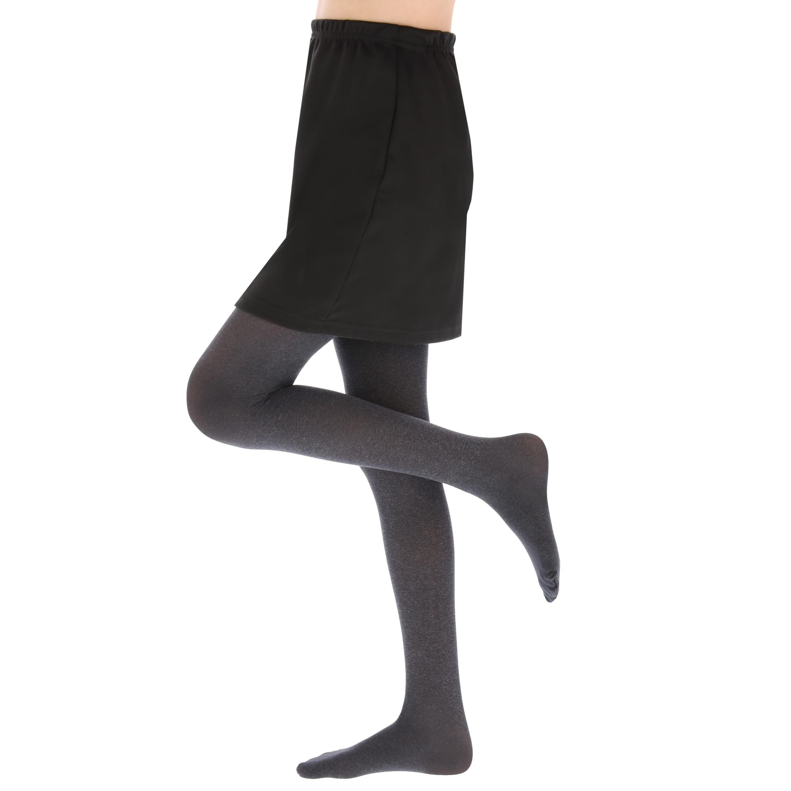 OVISSA Mallas ultra suaves para cualquier actividad, mallas de ballet y teatro para niños y niñas, medias de microfibra para niños 1 par de 50 deniers ZUZA