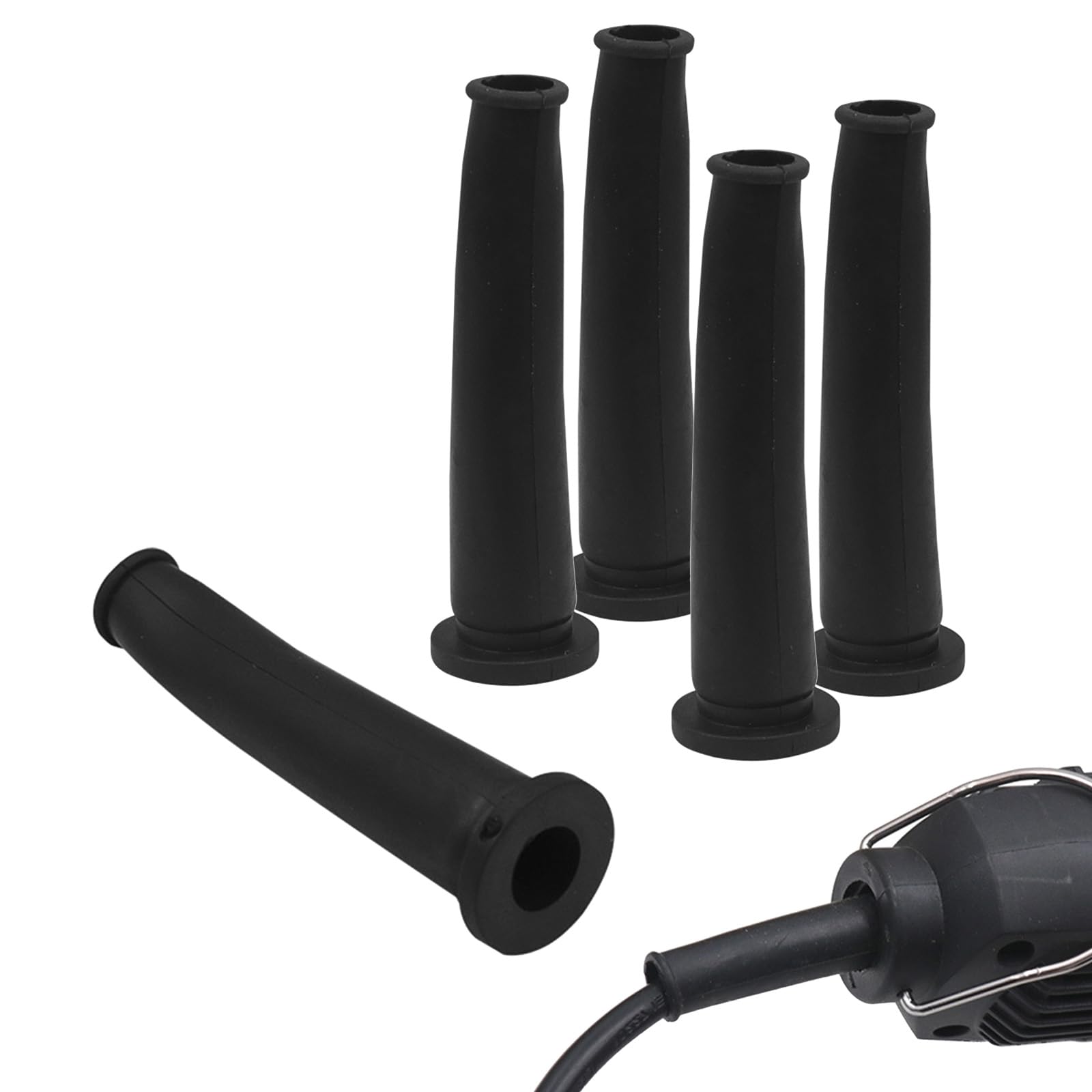 Protezioni per Cavi per Smerigliatrici Angolari, Manicotti in Gomma per Cavi da 70 * 8mm, Gestione Cavi, Accessori di Protezione per Cavi per Trapano Elettrico (5 pezzi)