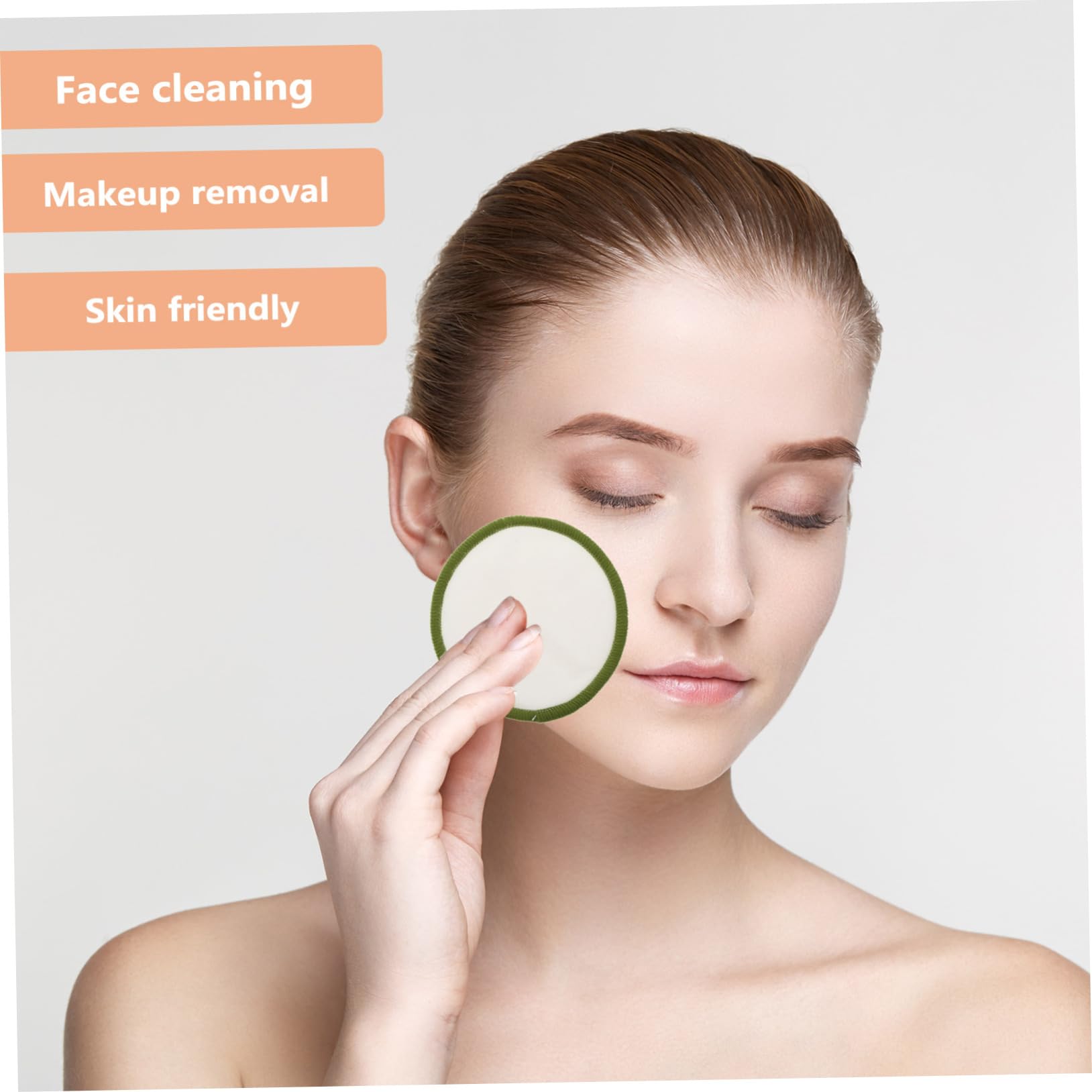 Wiederverwendbare Make Up Entferner Pads aus Bambusfaser 1 Satz