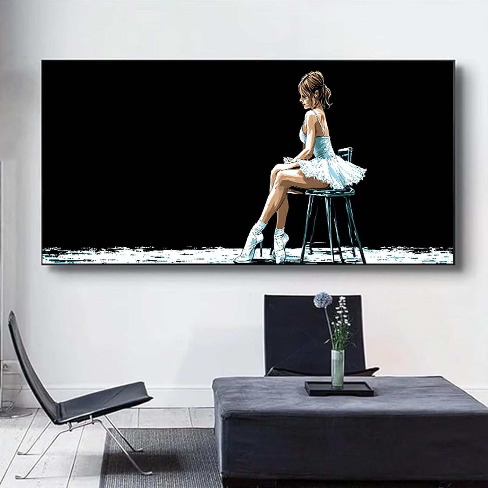 Malen nach Zahlen Kinder Ballett Malen Nach Zahlen Erwachsene, Geschenke für Mädchen Junge Bastelset Set, Malen nach Zahlen Frau | Malen nach Zahlen Ohne Rahmen, (60x120cm) Bastelset Erwachsene 1-J