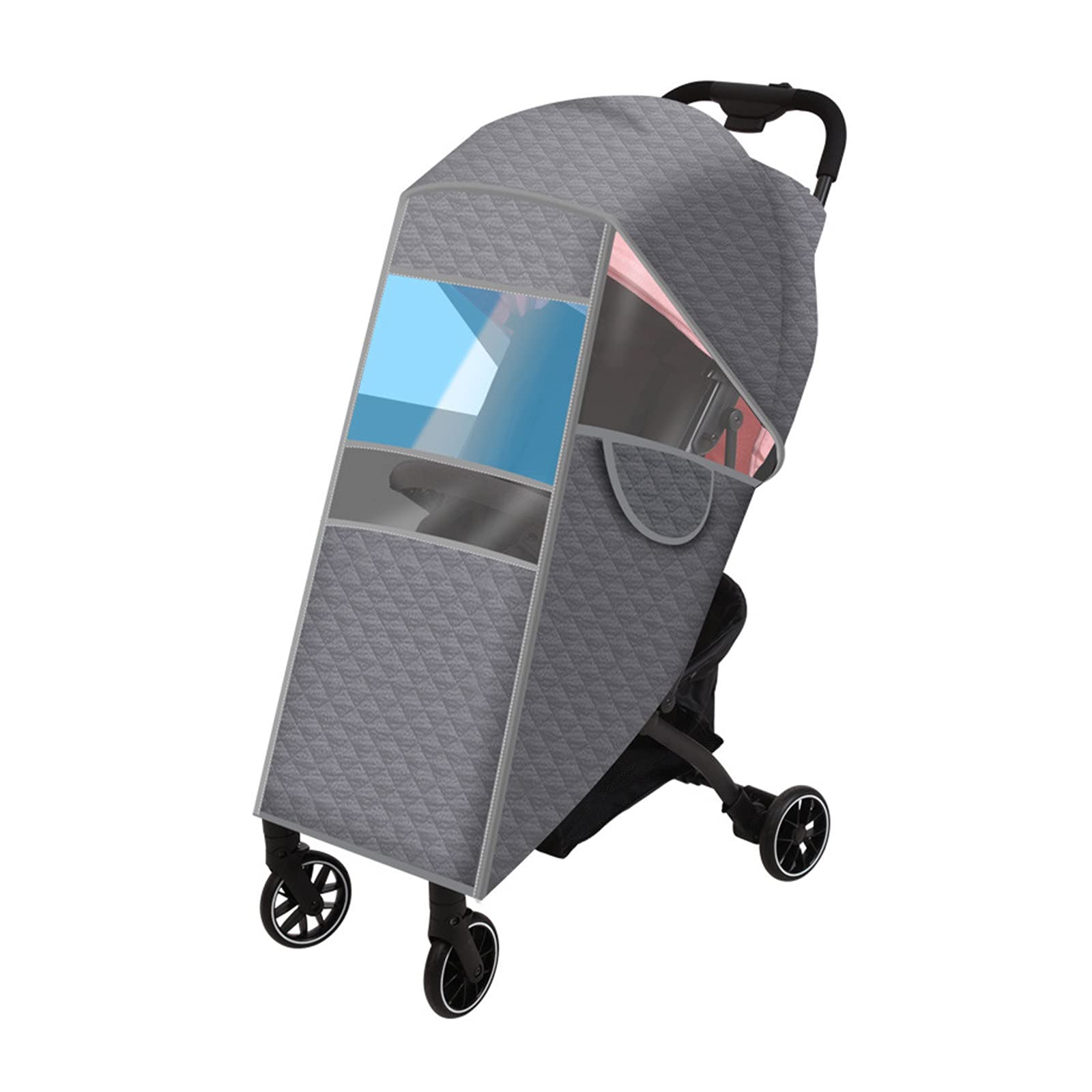 Housse de Pluie pour Poussette, Universelle pour Garder Au Chaud, pour Les Voyages en Plein Air Protection Contre la Pluie, la Neige, Le Vent, la Grésil, la Poussière(Color:A)