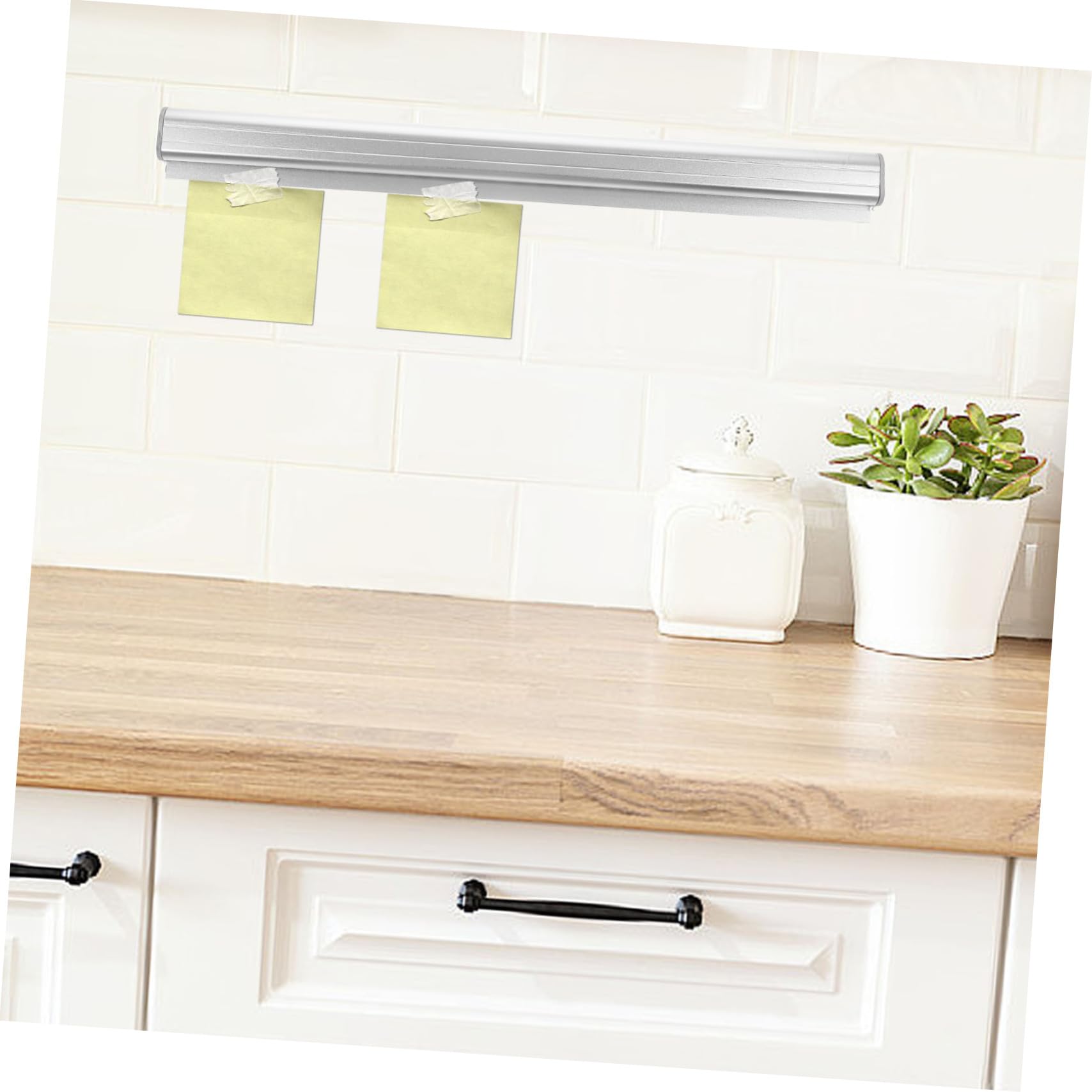 Aluminum Ticket Holder Rack Restaurant Kitchen Slide Check Rail Order Receipt Holder for Cafes Pubs and Offices