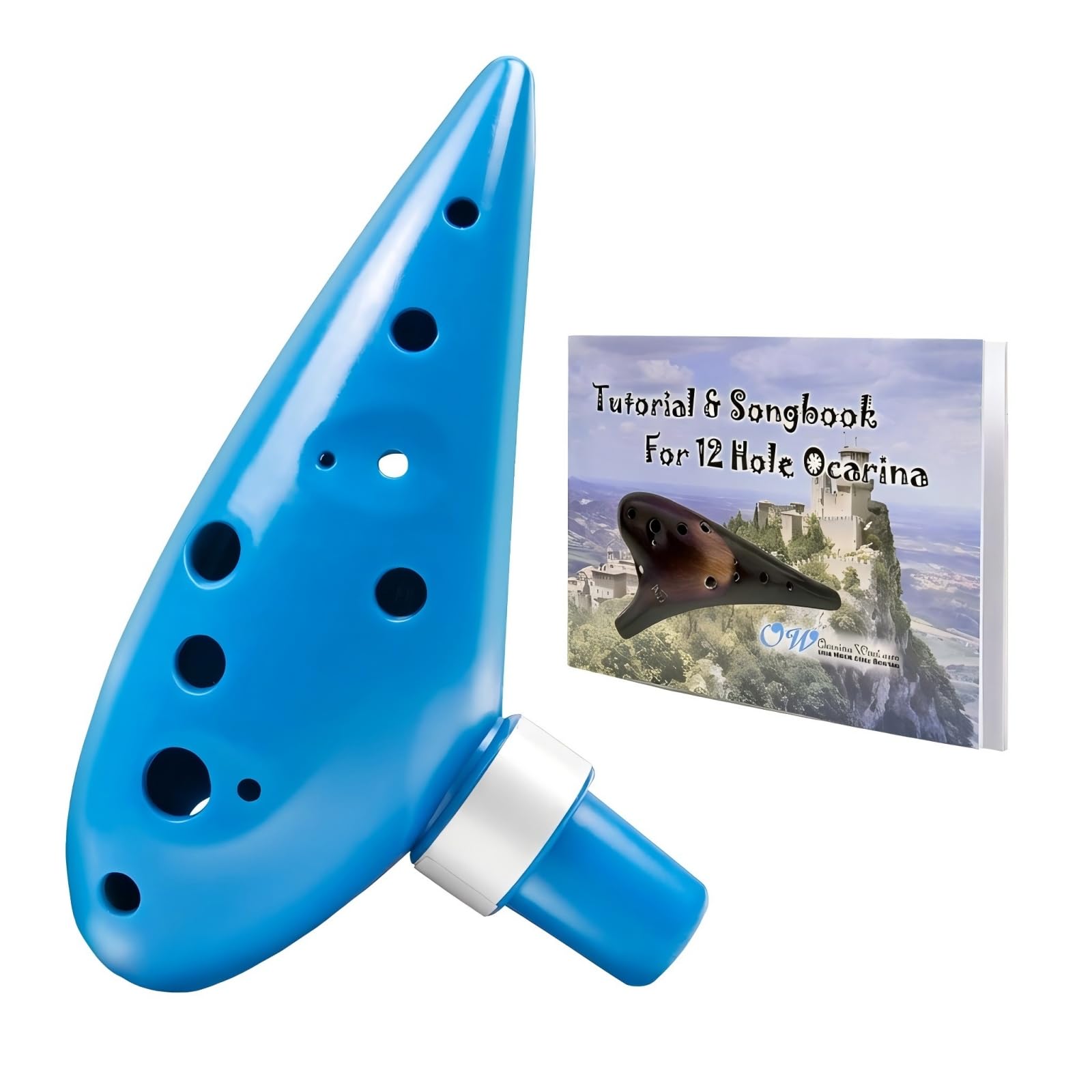 "Ocarina Of Time" 12 Hole Plastic Zelda Ocarina,12 Hole Alto C Ocarina,Replica Zelda Ocarina,Unbreakable Plastic Ocarina By Ocarinawind