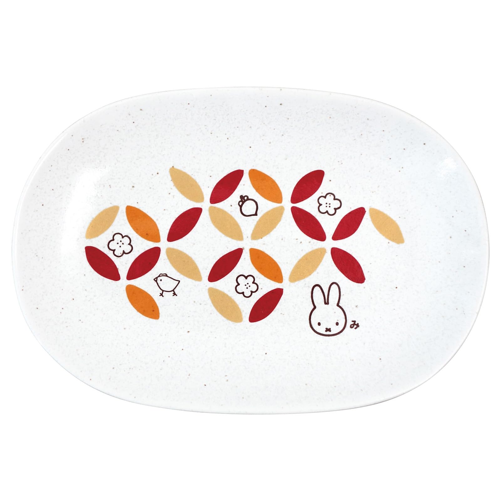 Miffy Small Dish 7.5 x 5.1in Porcelain Cloisonne Pattern Made in Japan