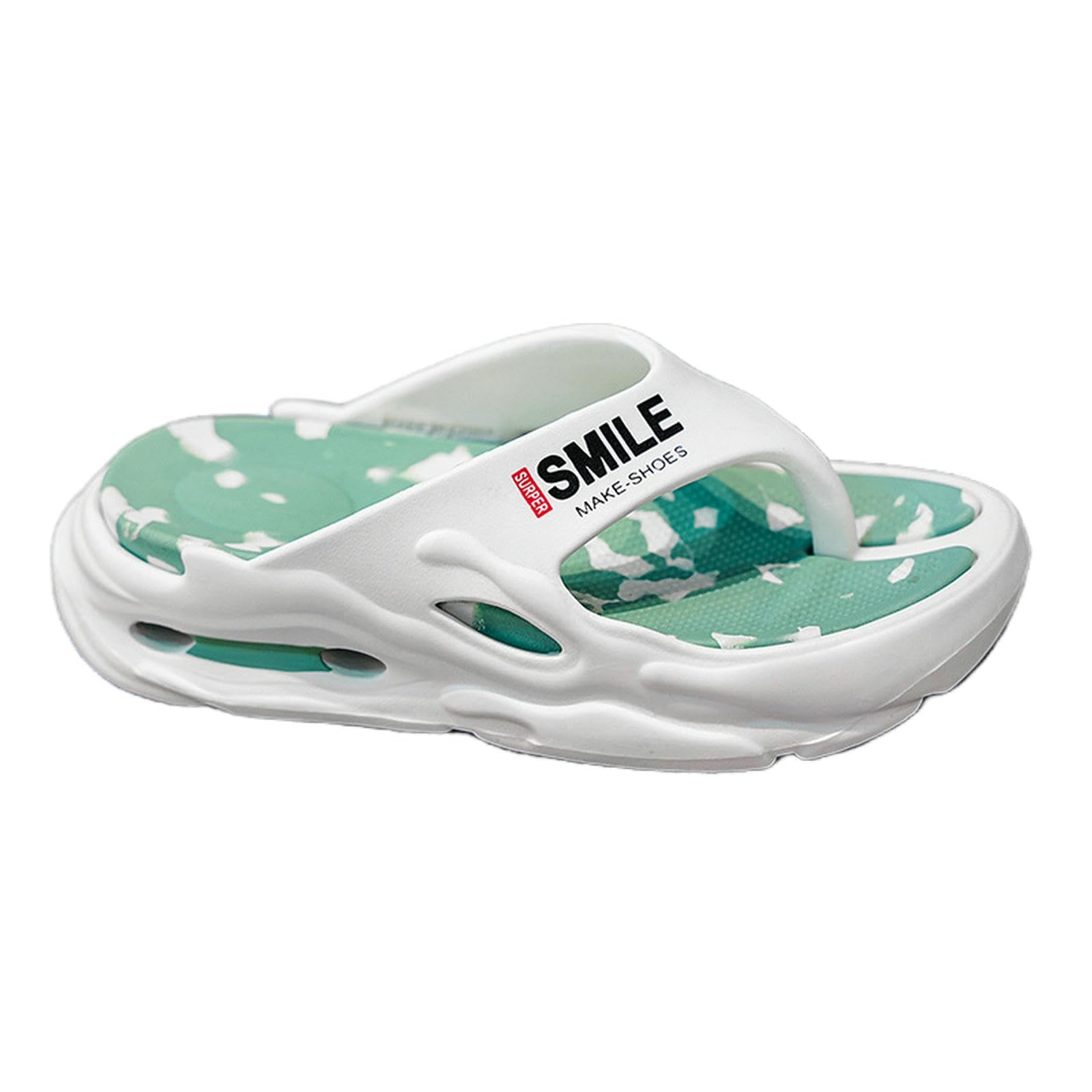Infradito Uomo Donna Ciabatte Sandali Estivi per Coppia con Plateau Eva Rinforzati Antiscivolo Plus Size Interni Ed Esterni-bianco-38-39