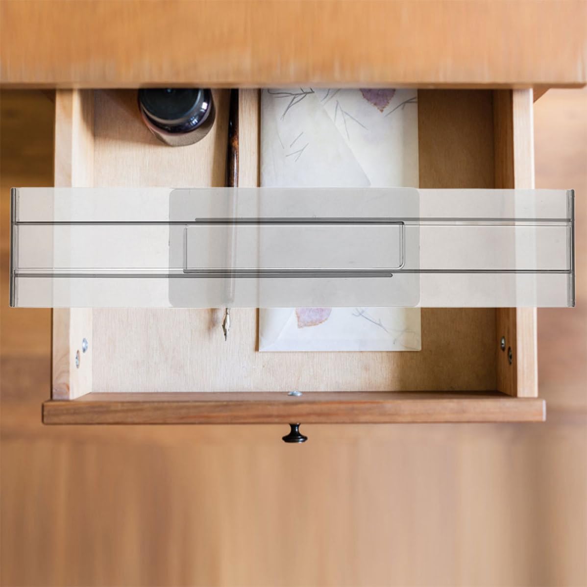 VICASKY 8 Stück Schubladenorganizer Schubladenteiler aus Ps Weiß Verstellbar 27,5 52cm für Socken für Schrank und Schlafzimmer