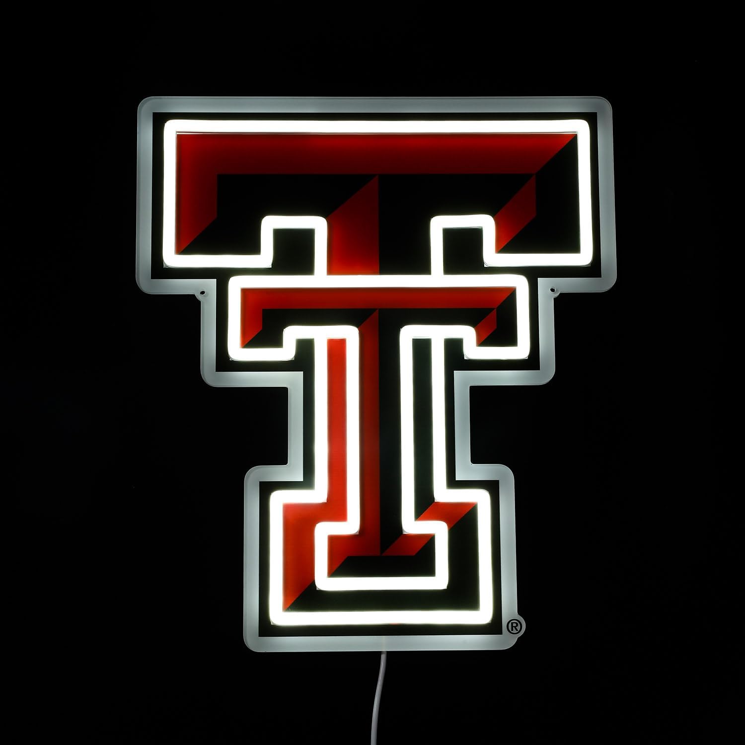 Saturday Neon Officially Licensed NCAA Texas Tech Red Raiders LED Neon Light Up Sign, 15" - Perfect for Fans and Alumni