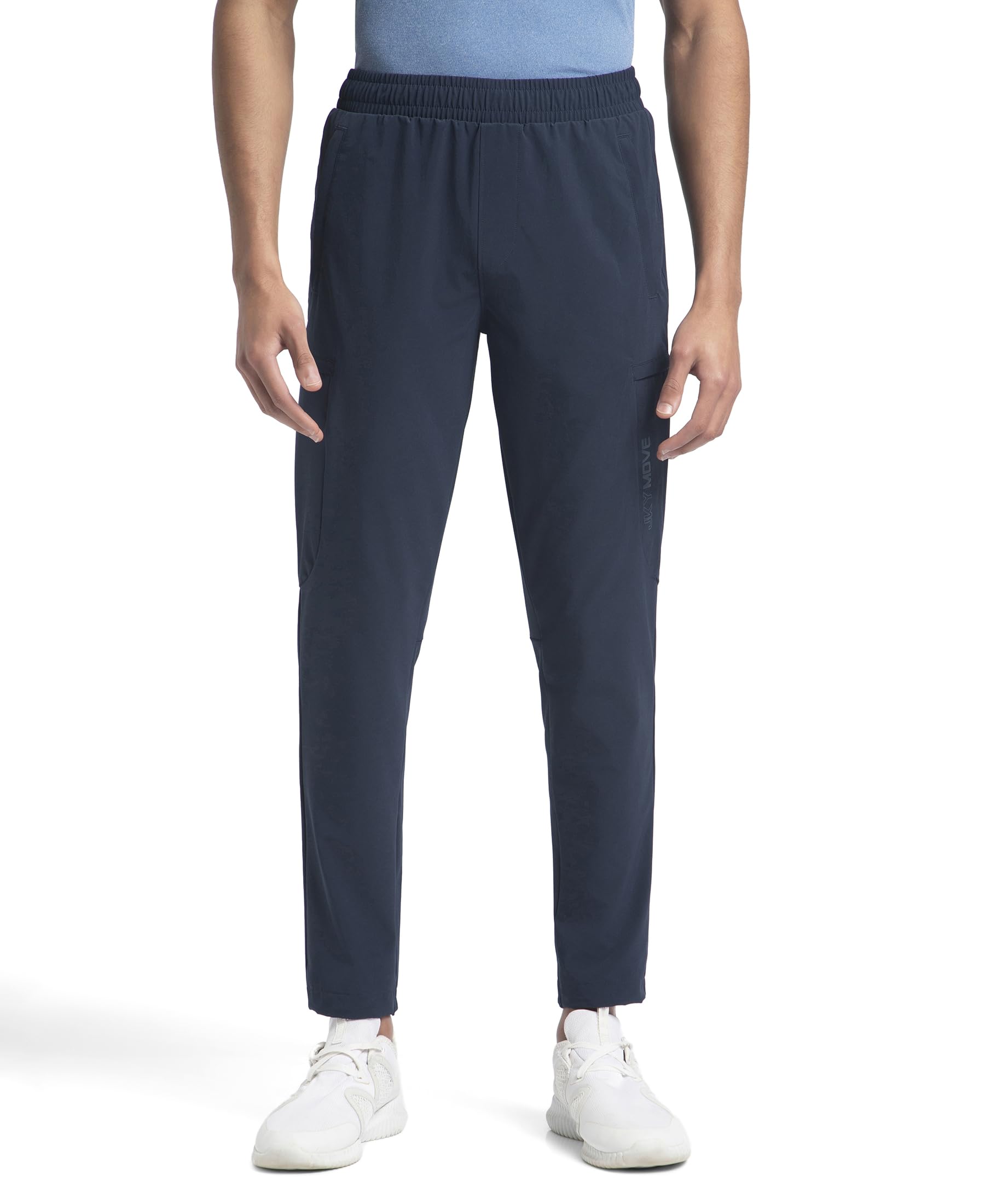 jockey MV46 Men's Recycled Microfiber Elastane Stretch Cargo Active Wear Trackpants with StayFresh Treatment-picture-36