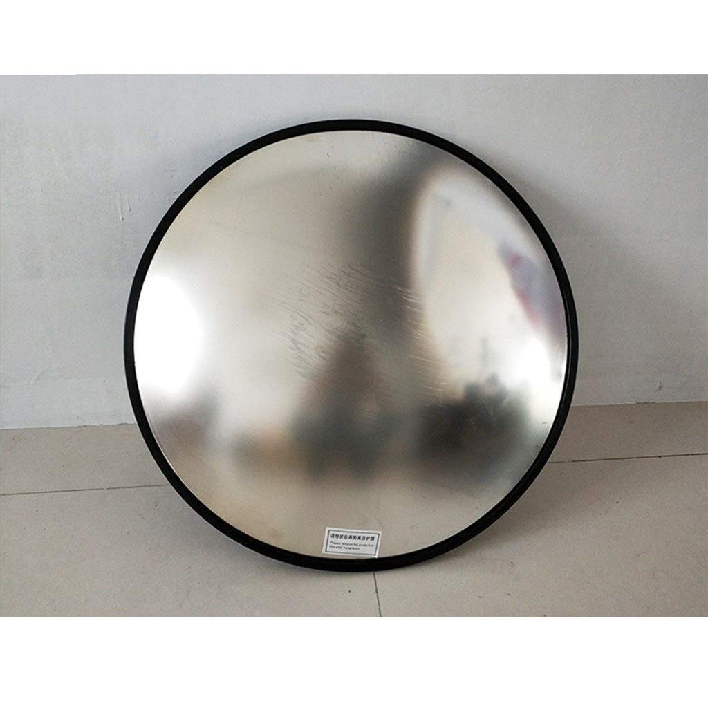 Espejo de Seguridad Negro de 45 cm, Espejo de tráfico Duradero Resistente a la Intemperie, supermercado, Espejo de Centro Comercial antirrobo, Lente Gran Angular (tamaño: 45 cm)
