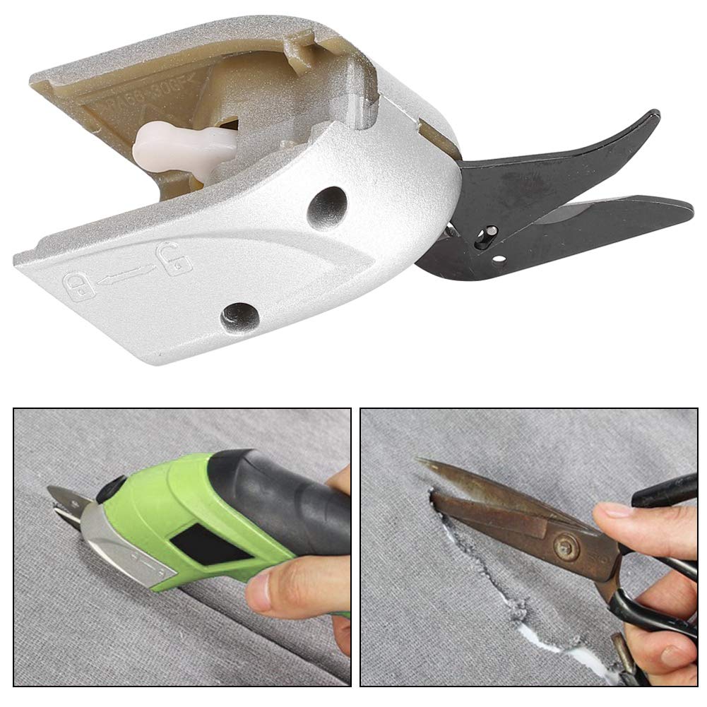 Electric Fabric Scissors, Electric Scissors Fabric Cloth Sponge Cutter Electric Scissor Blade Alloy Tungsten Steel Cutting Machine YC-26 (Tungsten steel)
