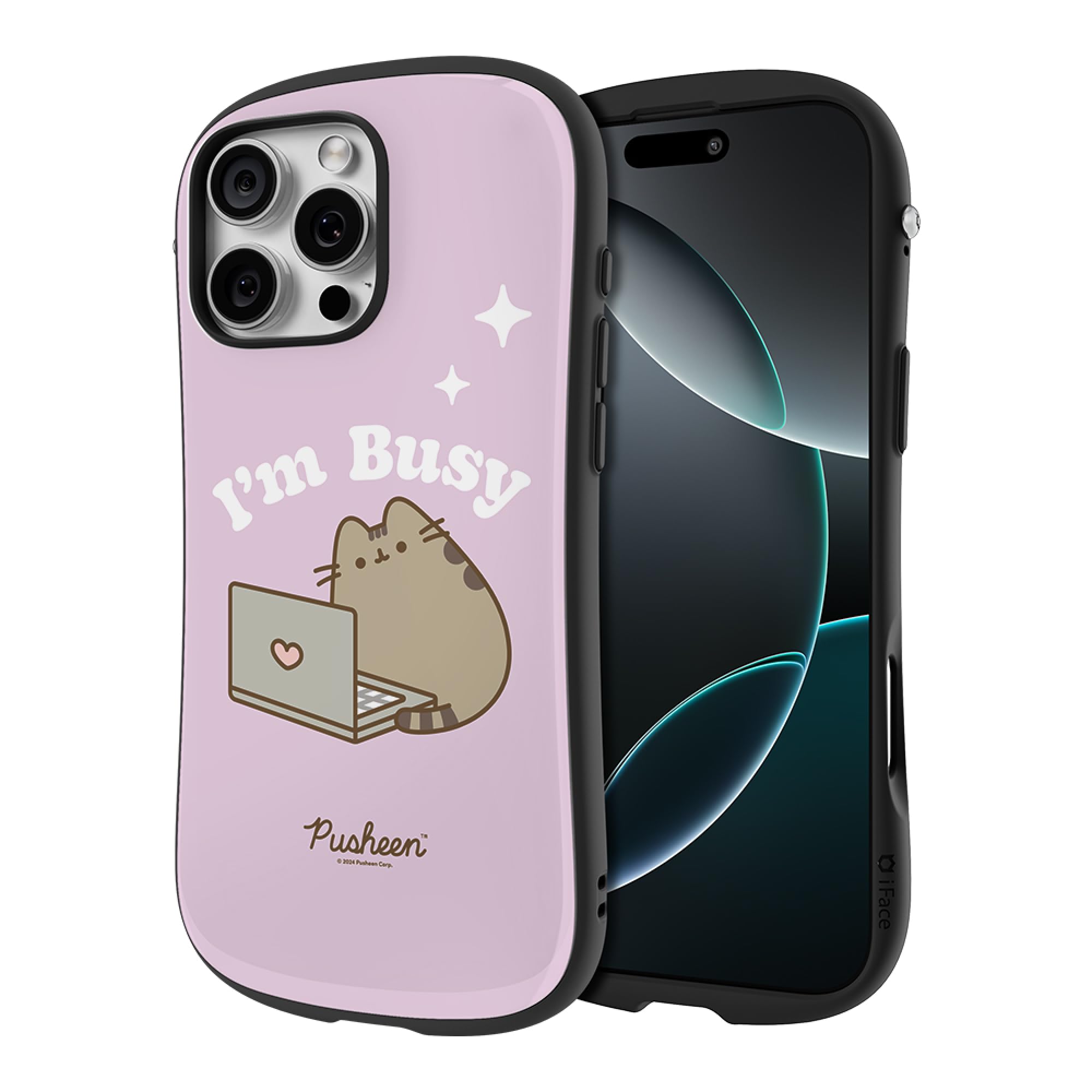 iFace Pusheen The Cat First Class MagSynq Case for iPhone 16 Pro Max Compatible with MagSafe - Cute