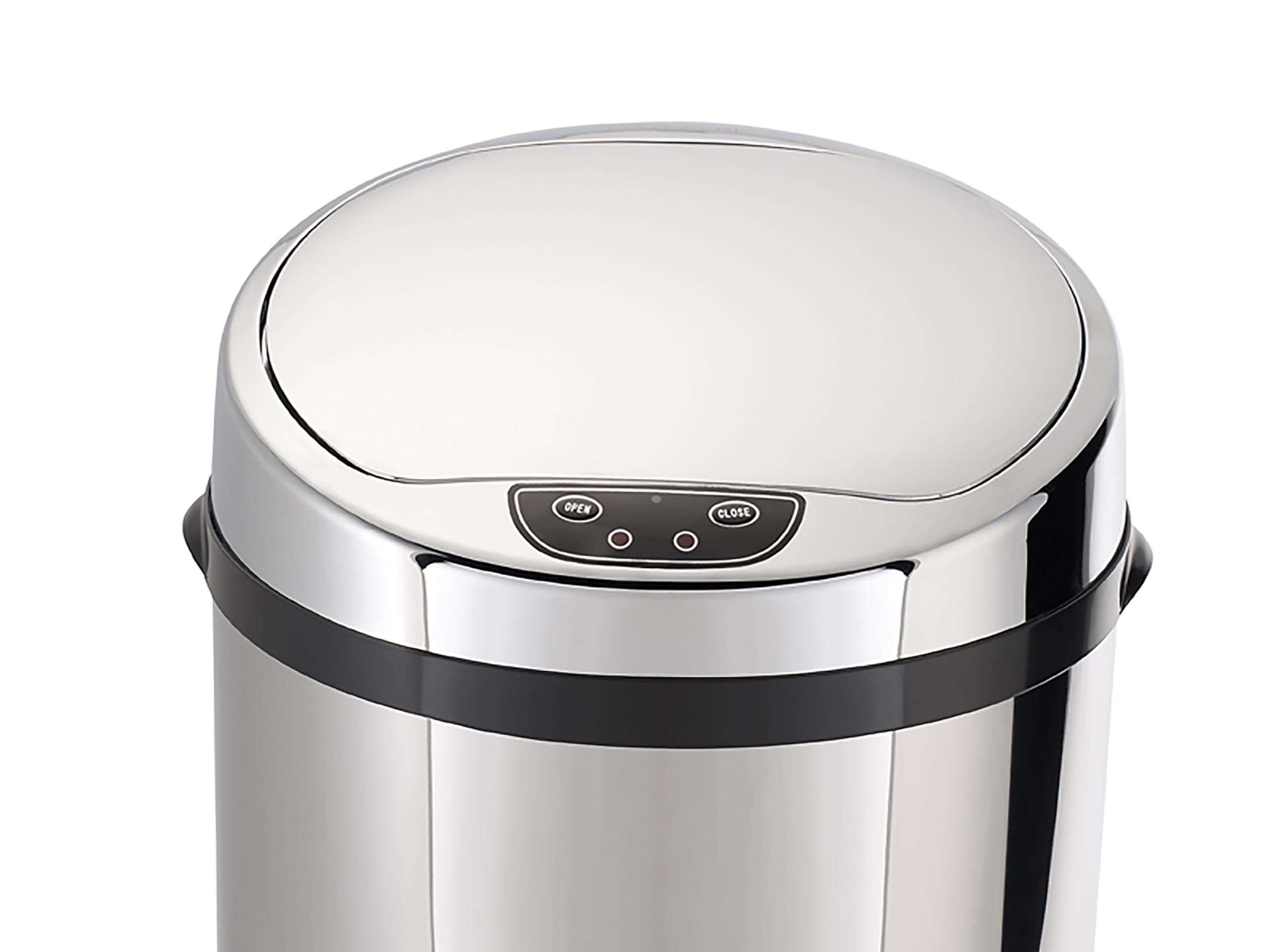 Echtwerk Abfalleimer, Mülleimer mit Sensor, elektrischer Müllbehälter, Infrarot Bewegungssensor, Korpus aus Edelstahl, Fassungsvermögen 30 Liter, INOX