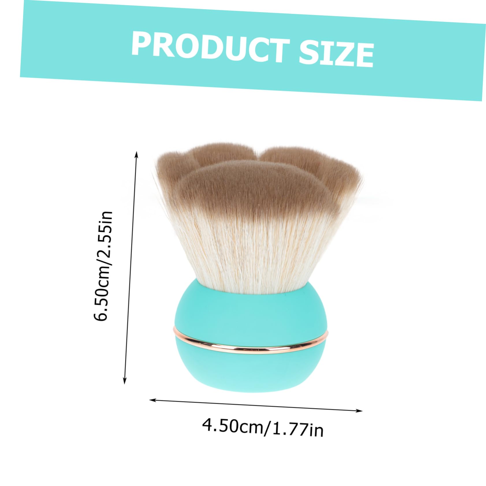 VICASKY 1Pc Portable Powder Brush Versatile Makeup Tool for Even Application for Blush Highlighting and Contouring for Everyday Use and Special Occasions