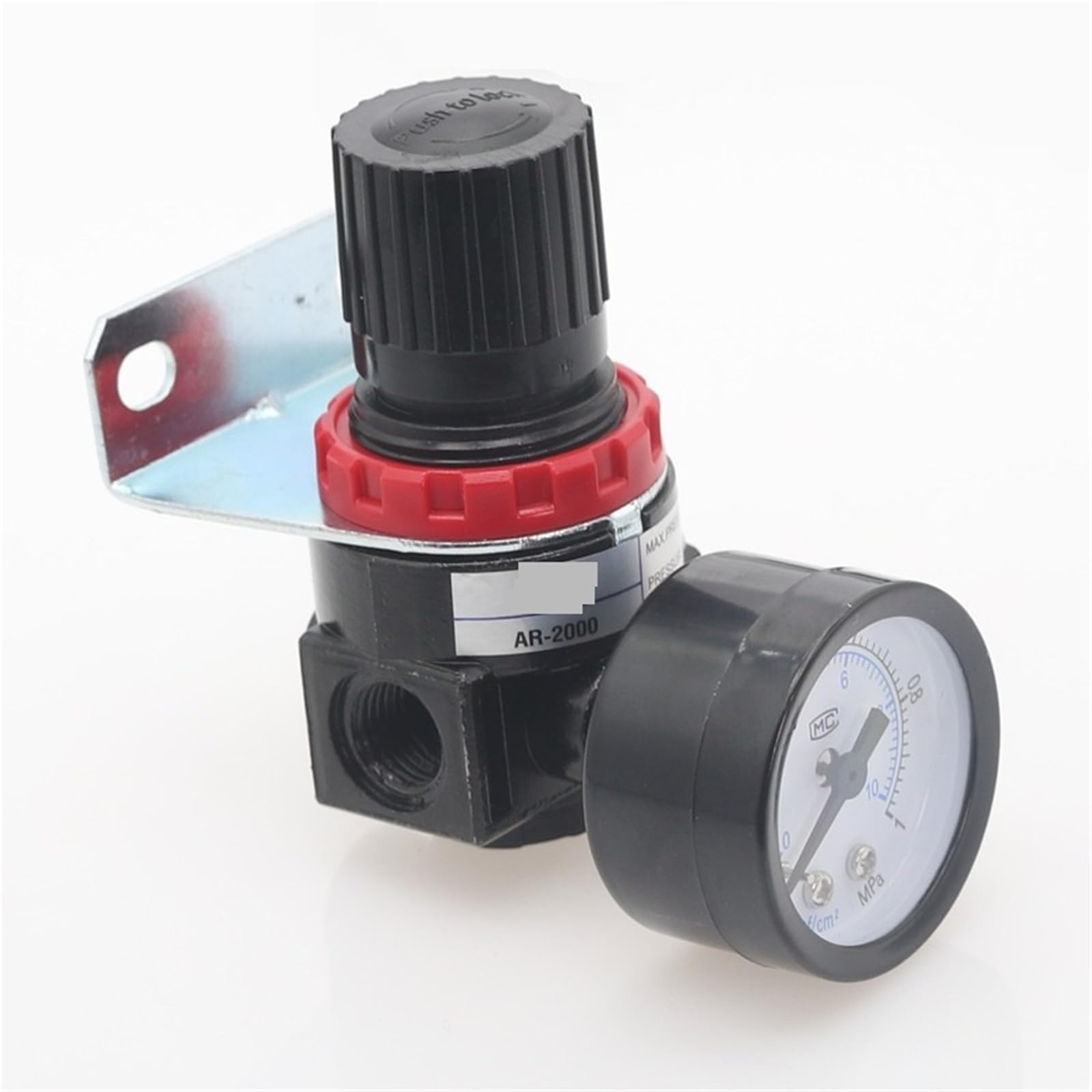 AR2000 1/4 "Pneumatico del Compressore D'aria Regolatore di Pressione Valvola di Riduzione 4MM-16MM Raccordi Connettore 1 Pz