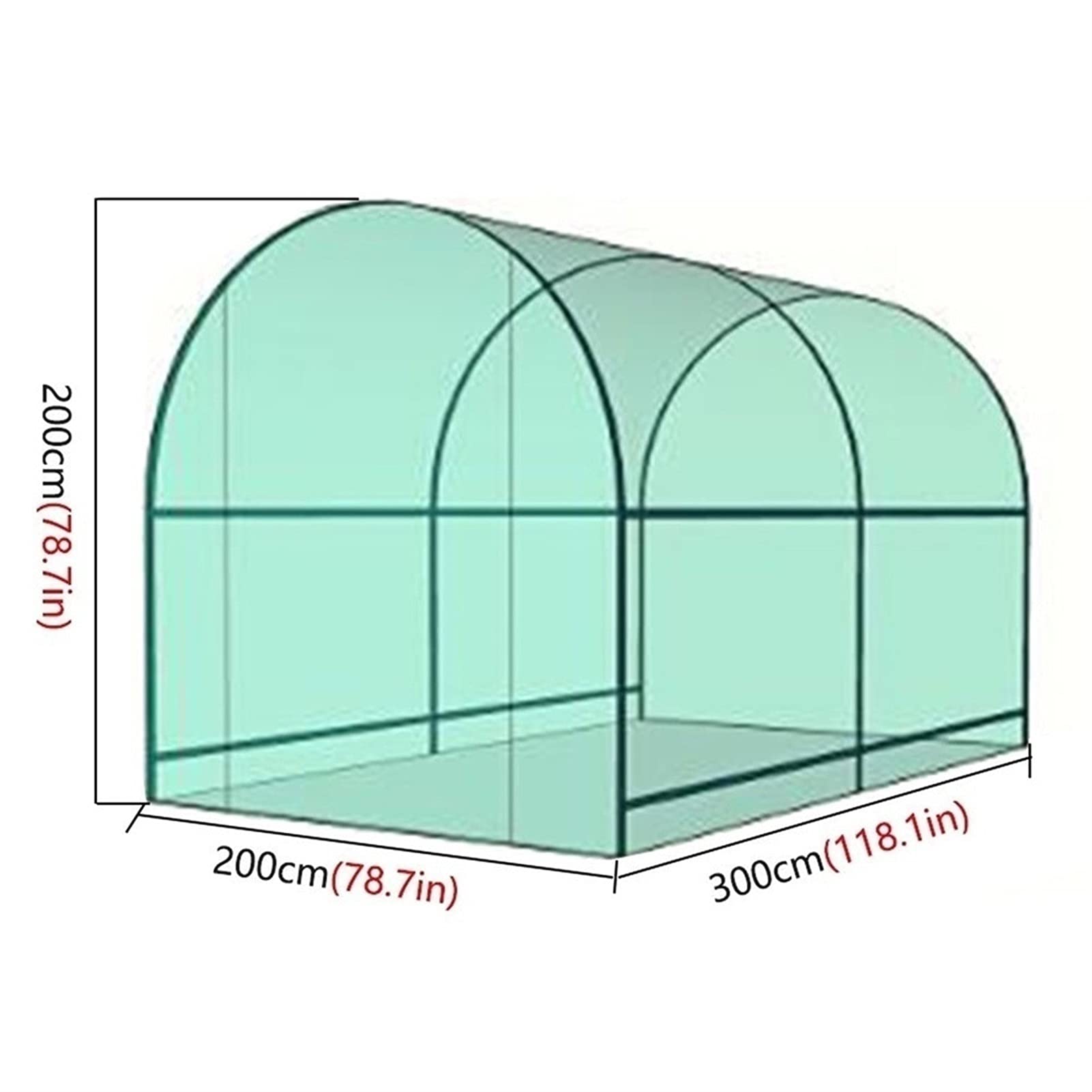 serra balcone esterno Grande Serre Polytunnel per esterni Per uso intensivo, Giardinaggio all'aperto Case verdi Casa di coltivazione con robusto telaio in acciaio per la casa calda per pomodori ( Size