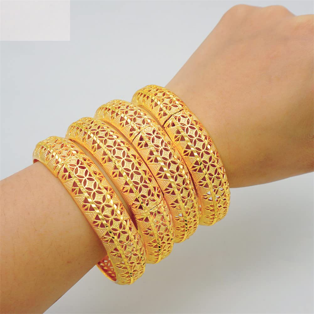 Gold Color Ethiopian Dubai Bangle&Bracelet For Women Indian