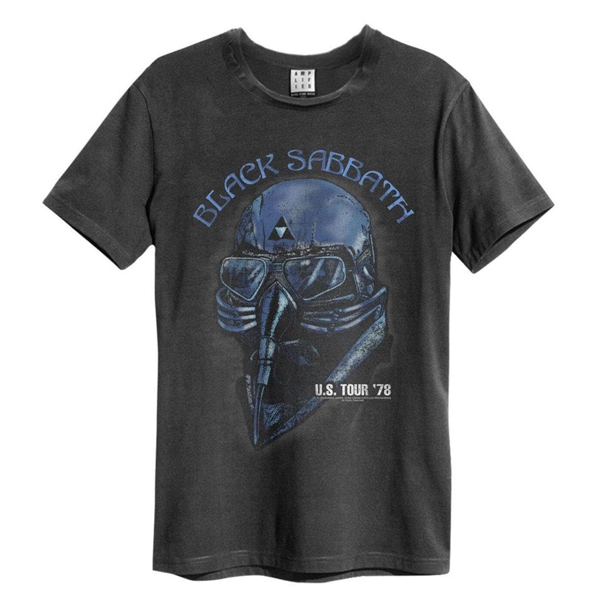 Amplified Men's Charcoal Black Sabbath Us Tour 78 T-Shirt L