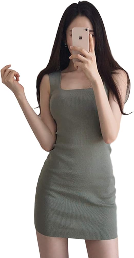 Amazon Co Jp ルリジューズ V ネック ニット ミニ ワンピース きれいめ シンプル フィット ノースリーブ ワンピ レディース 服 ファッション小物