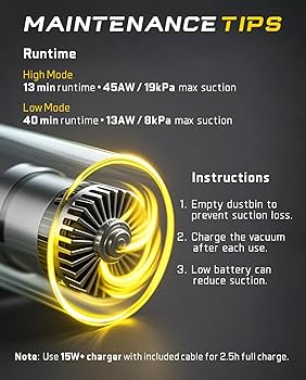 Amazon.com - Fanttik Slim V8 APEX Car Vacuum, 4-in-1 Portable Mini