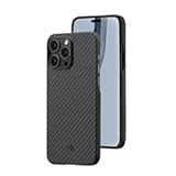 MagEZ Case 3 for iPhone 14 Pro Max - Slim&comma; Light&comma; MagSafe Compatible&comma; 1500D Aramid Fiber&comma; Black&sol;Grey Twill