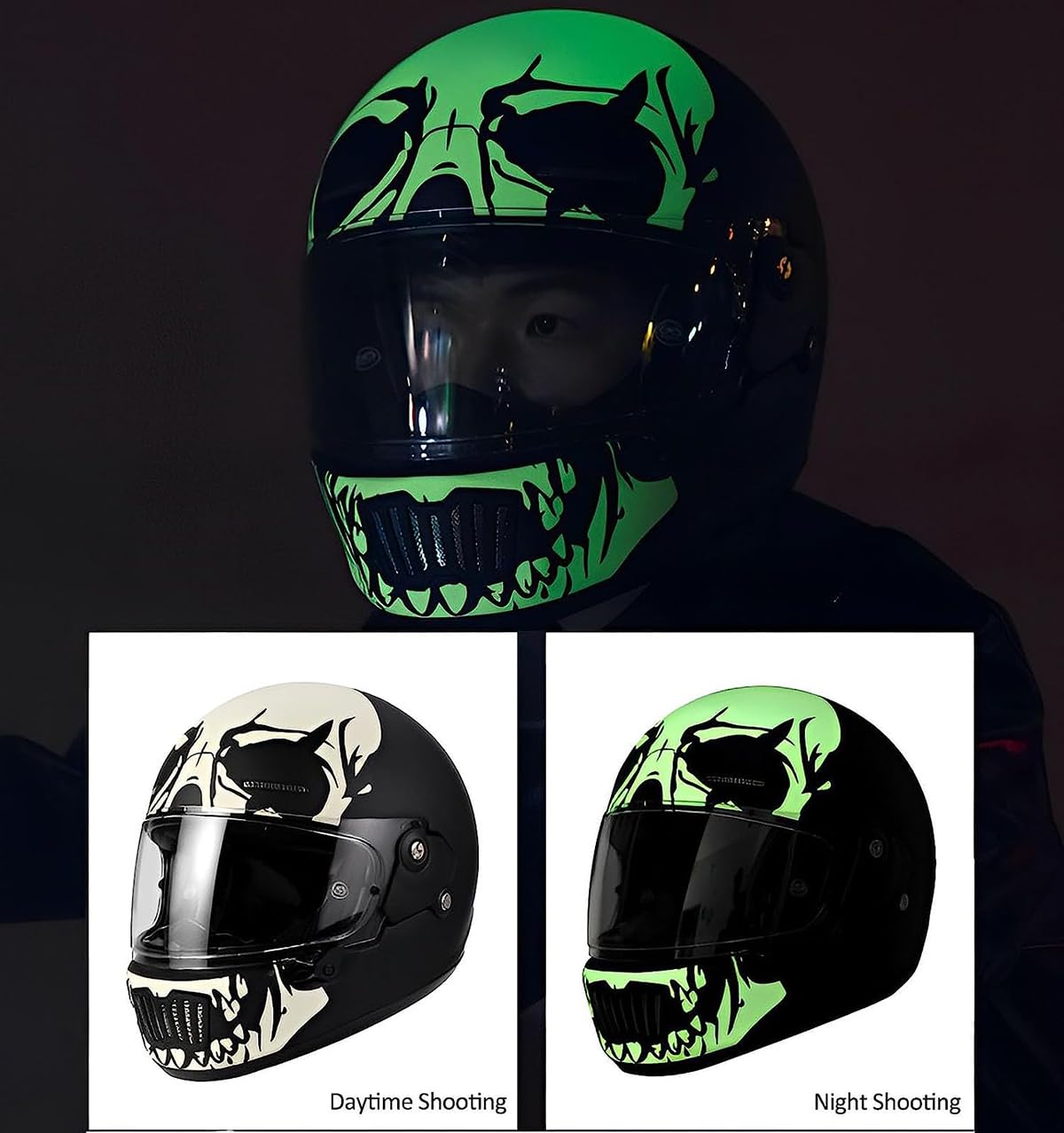 Modułowy kask motocyklowy Integralny kask motocyklowy, kask motocyklowy z certyfikatem ECE z certyfikatem pełnoprawnym, kask ochronny na skuter dla dorosłych mężczyzn i kobiet M ~ XXL (57 ~ 64 cm)
