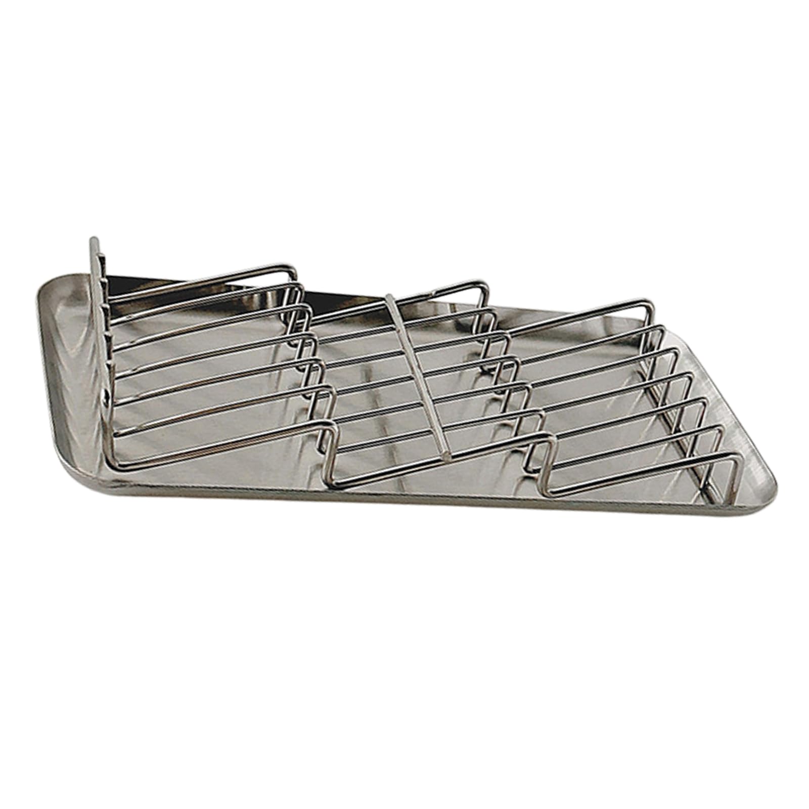 fexxkg Stainless Steel Soap Holder with Drain Tray, Draining Soap Rack with Removable Top Layer, Countertop Soaps Saver for Bat