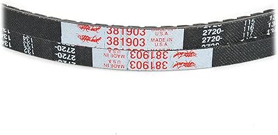 Grasshopper Mower Belt for PTO Shaft & Clutch Assembly, Designed to Specific Standards That Ensure Superior Performance and Long Life, Genuine Replacement Part, OEM 381903G