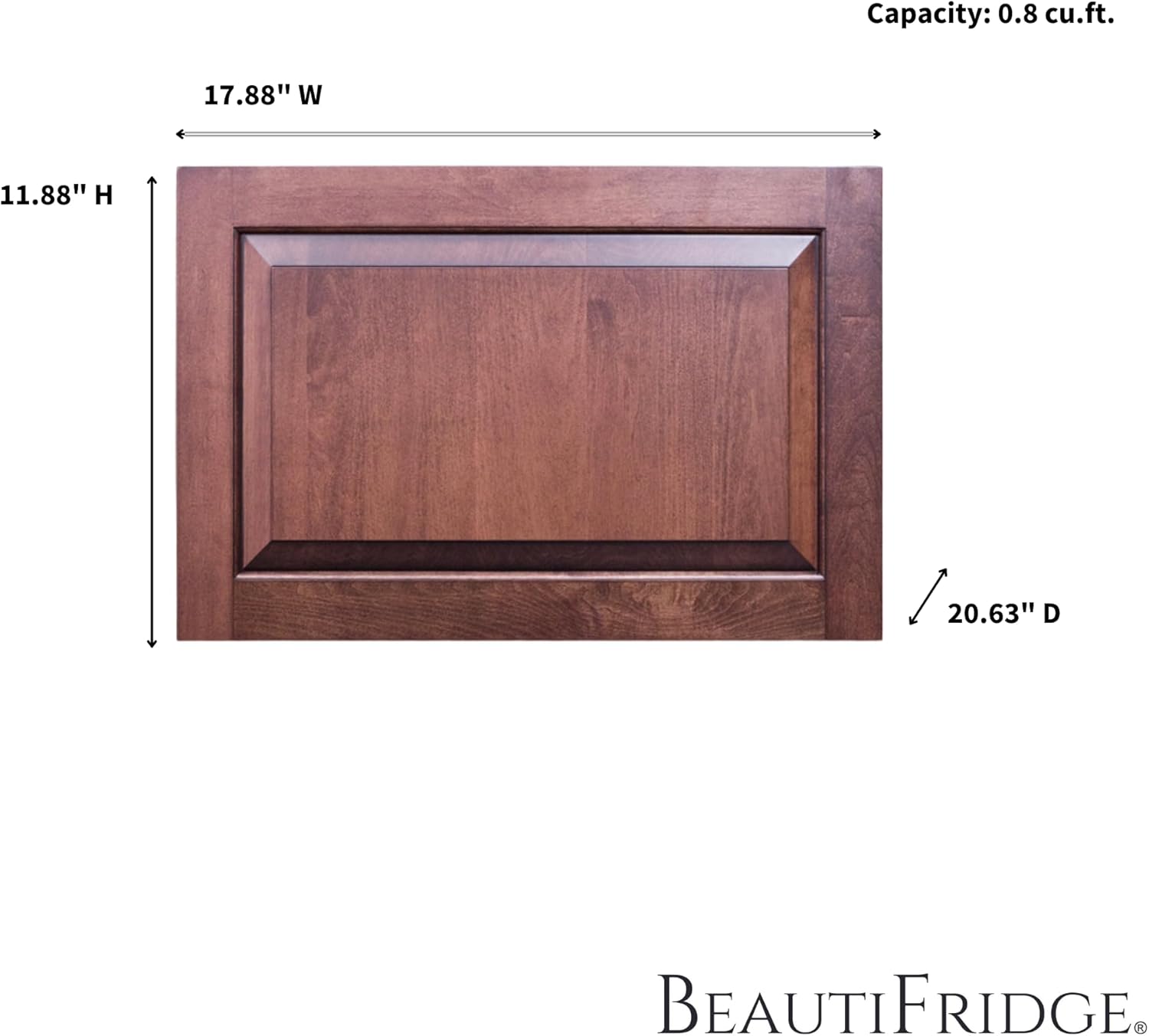 Summit Appliance Beautifridge 18” Skincare Fridge, Makeup & Cosmetics Cooler, Built-In, Panel Ready*- LX1DPNR (Panel not included)