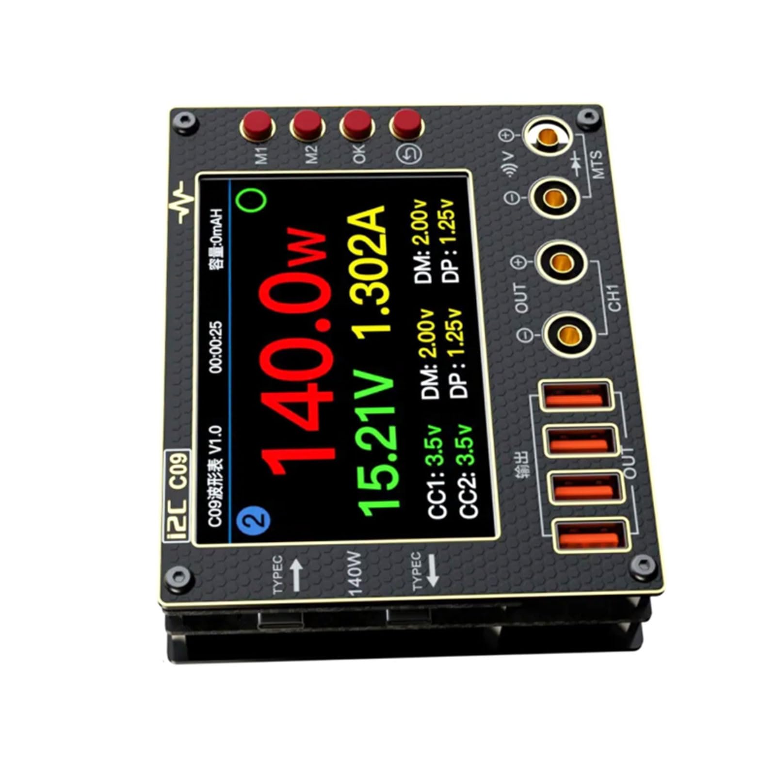 Industrie Multimeter für die elektronische Diagnose, 0–40 V, Doppelkanalmessung, 0, 01 s Dioden Scan Fähigkeit, hochpräzises Schaltkreis Diagnose Tool