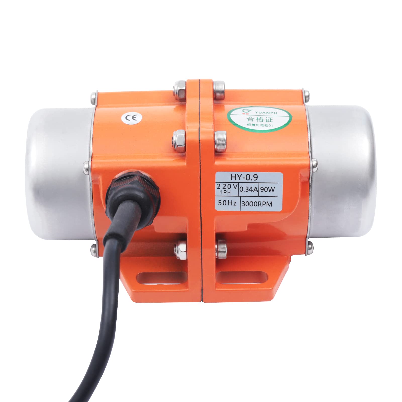 Motor de vibración, 90 W, 3000 rpm, motor vibratorio, motor de desequilibrio, motor monofásico asíncrono
