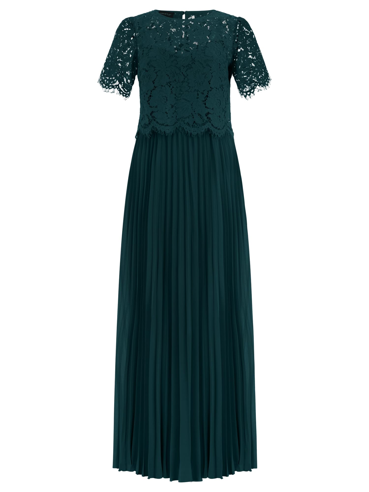 APART Abendkleid mit Spitzenjacke mit Spitzenoberteil und Plisseerock,