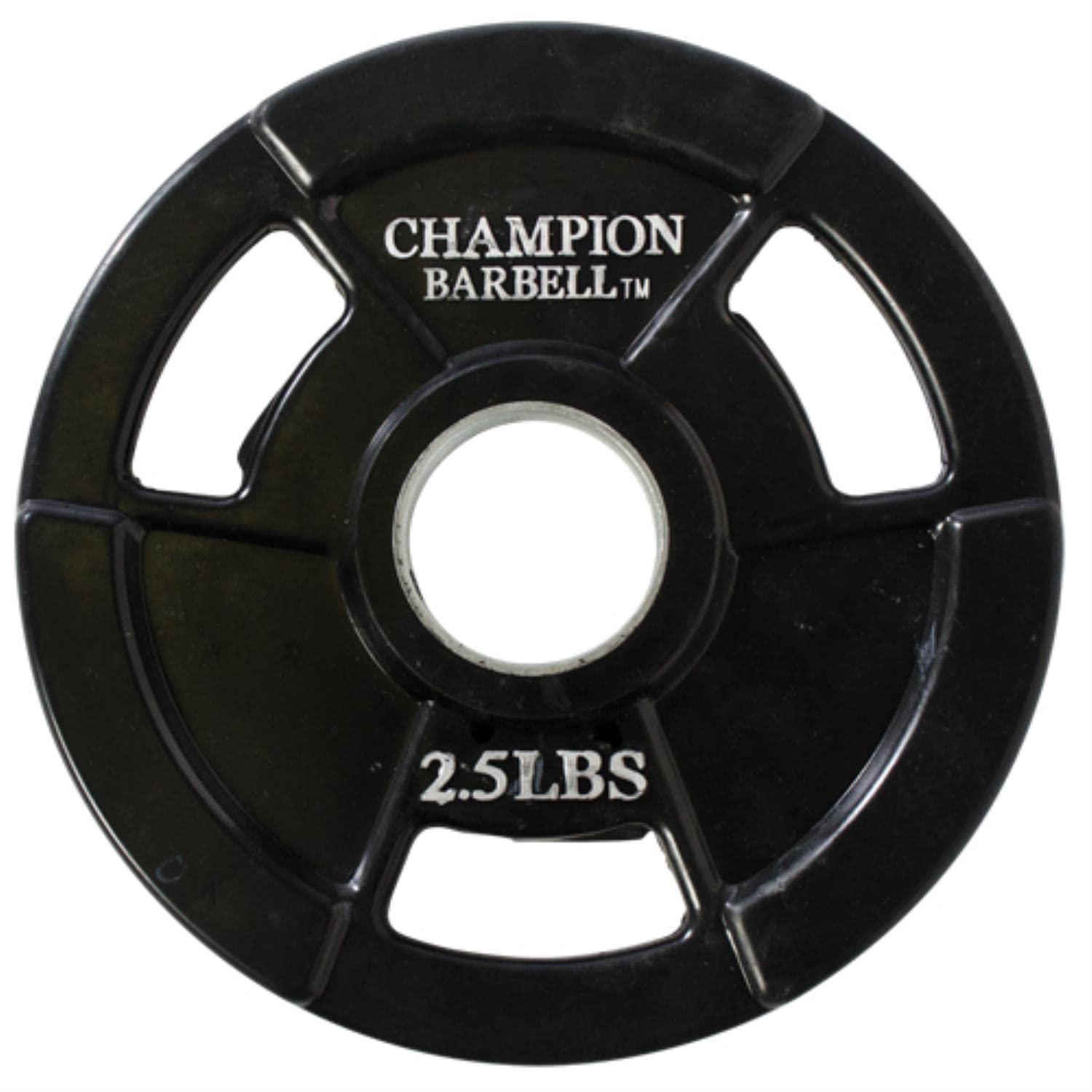 Campeón Barbell olímpico revestido de goma agarre placa - 1272550