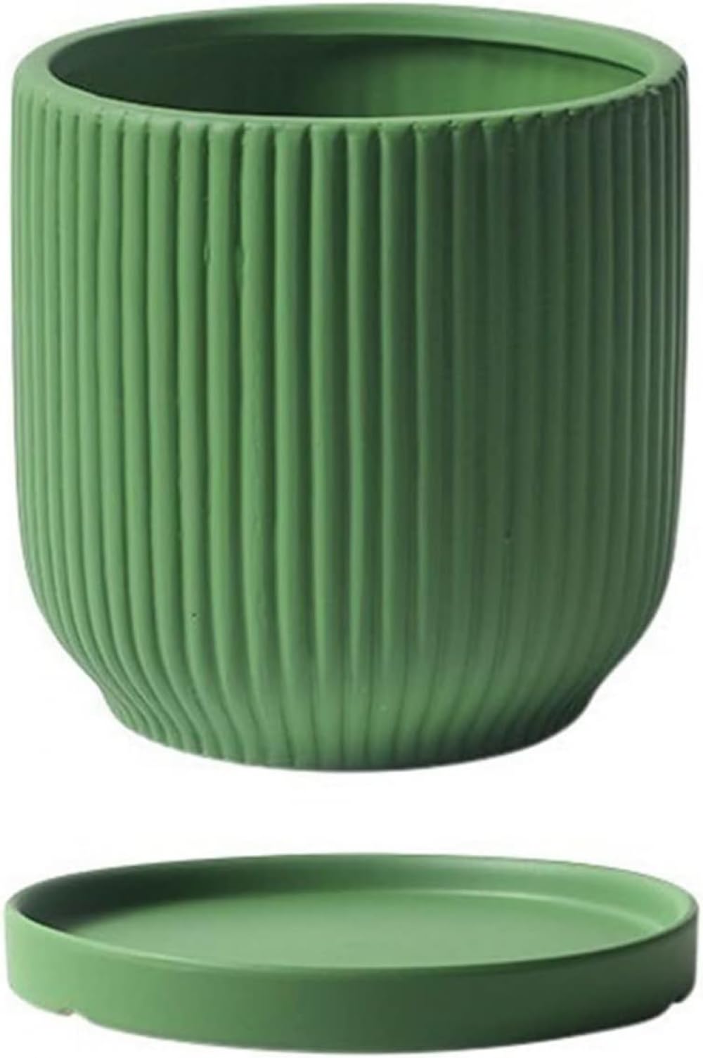 Pots de fleurs en céramique durables au design géométrique simple pour cactus de collection