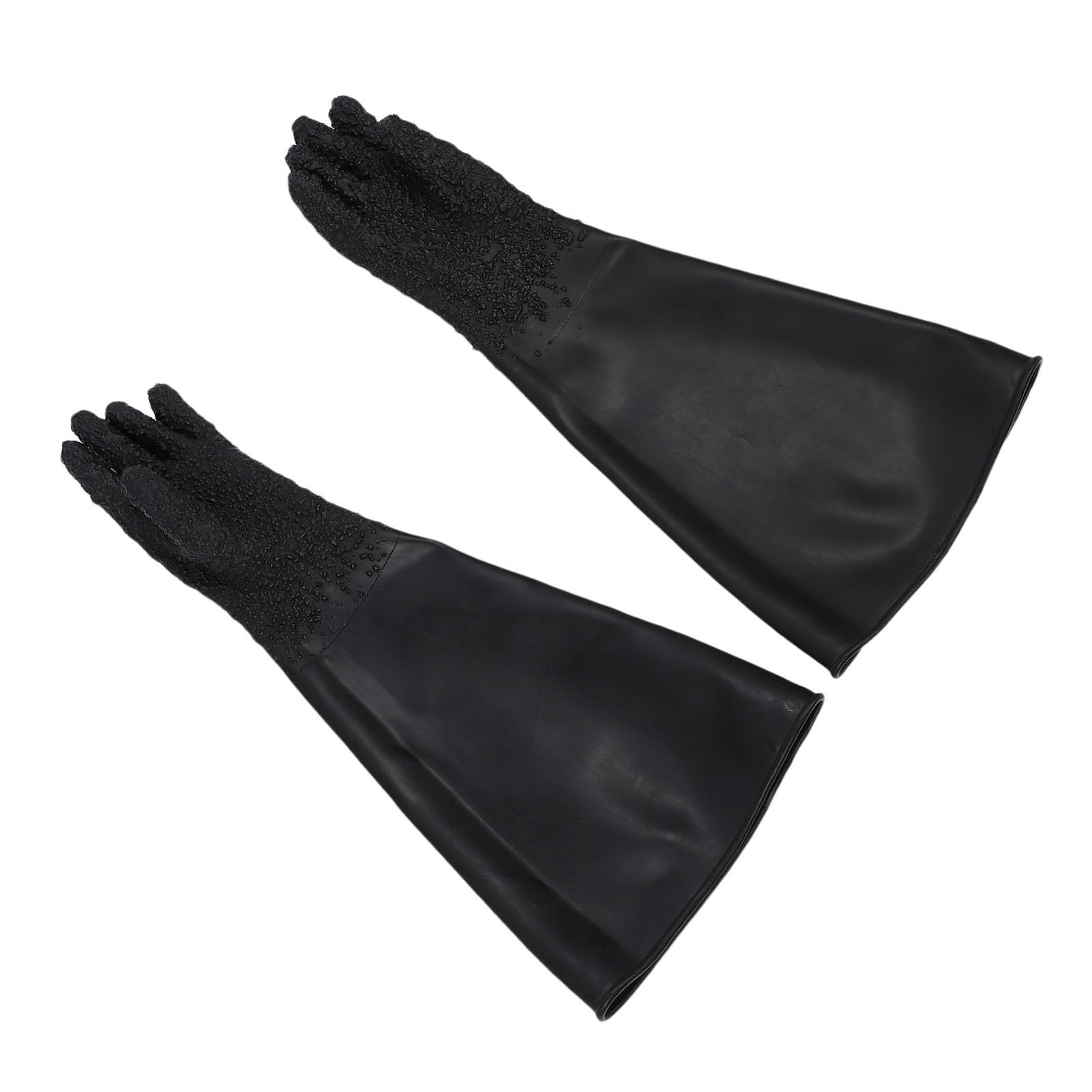 Hochleistungs-Sandstrahlhandschuhe für Schleifstrahlen, Latex mit Partikelgriff, 65 Cm Länge für Industrielle Arbeiten