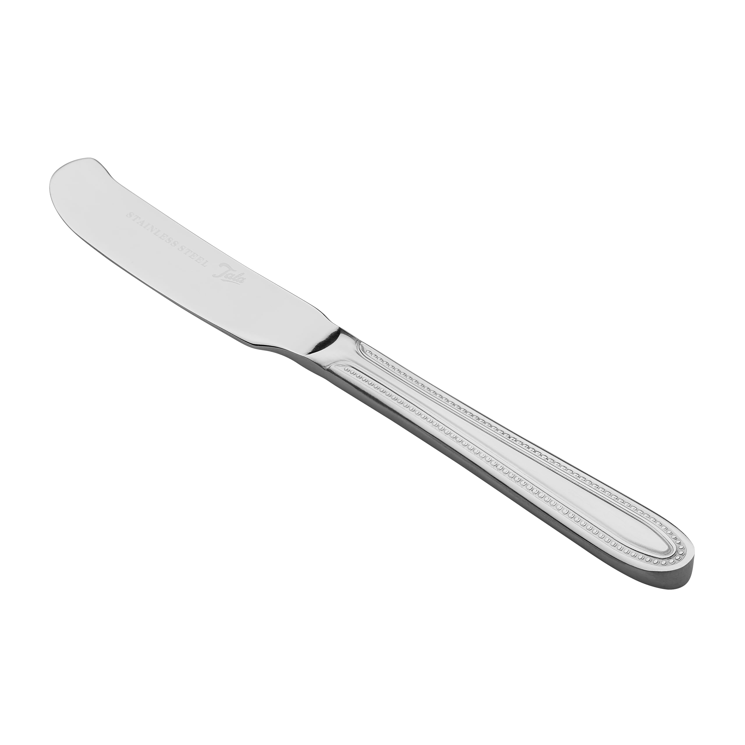 Tala Butter Knife, Stainless Steel Spreader with Beaded-Edge Design Premium 18/10 Cutlery, Rust-Resistant, Ergonomic & Dishwasher Safe