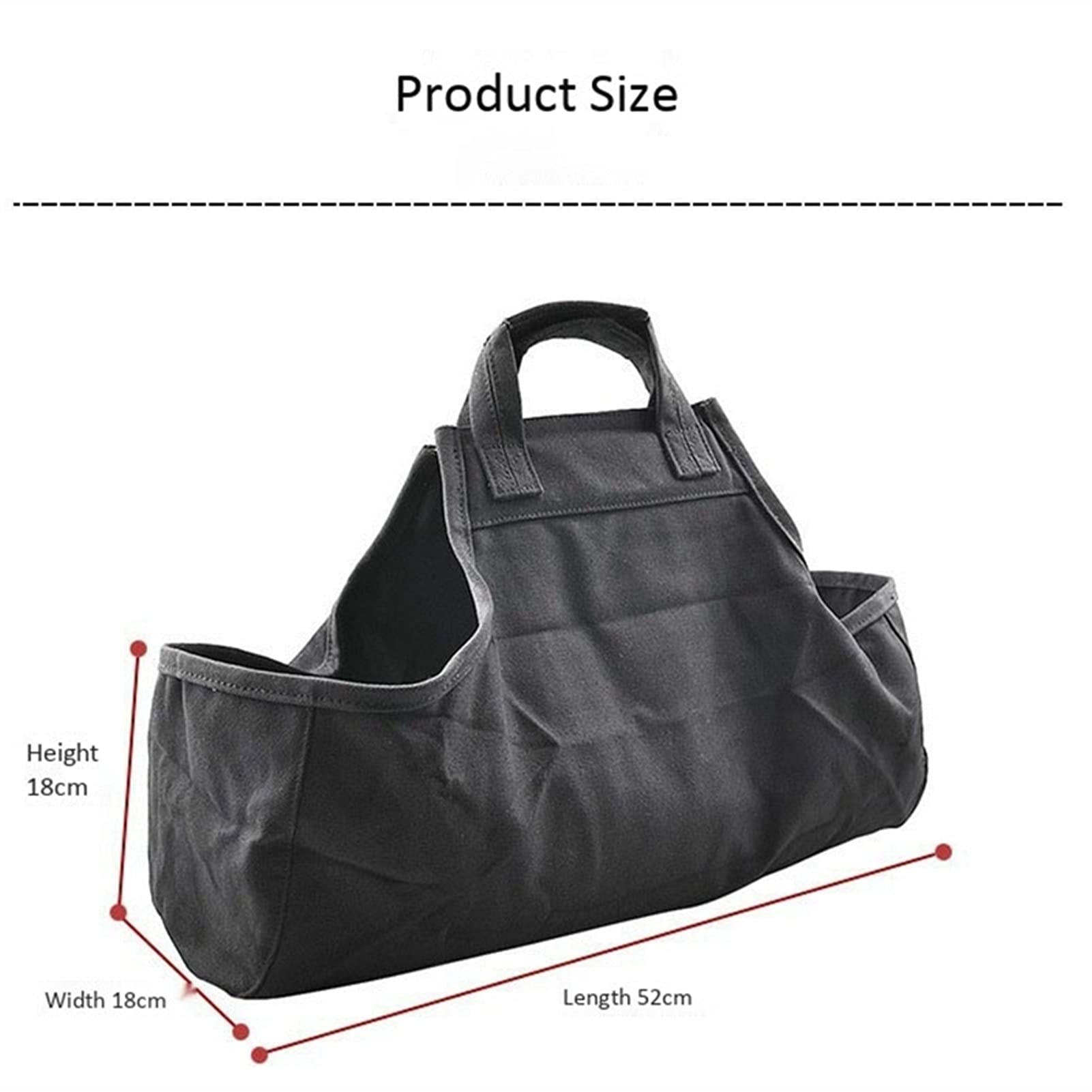 Culle Portalegna Legna da ardere Bag Carrier Portable Stufa in Tessuto Oxford Camino a Legna Accessori Esterna Campo Storage Bag Accessori per Caminetto