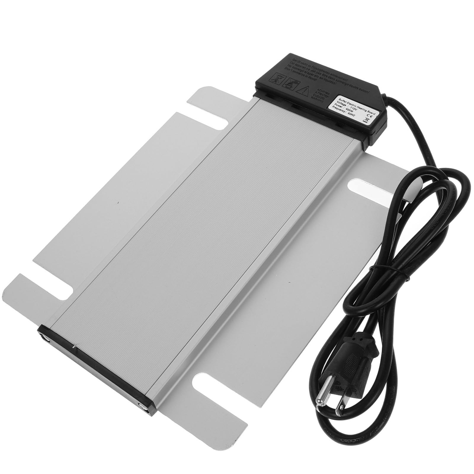 Plaque Chauffante Électrique pour Buffet Argenté Rectangulaire | Chauffe Plat Electrique Buffet, Contrôle de Température et Protection la Surchauffe, pour Restaurants et Événements