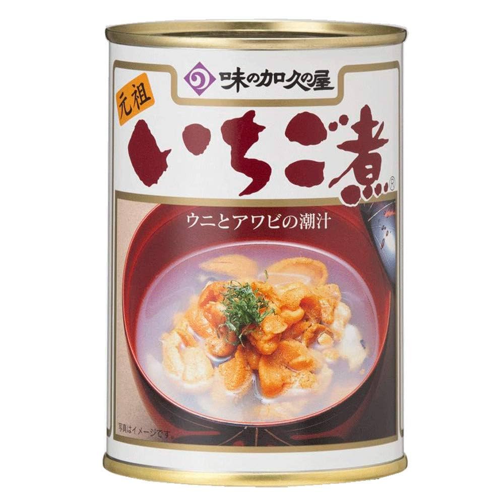 いちご煮415g缶　ウニ・アワビ入り　6本セット Amazon | 味の加久の屋 いちご煮 415g×2缶 | いちご煮 | 魚介の