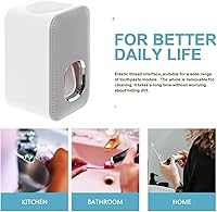 Vista 9 de Zerodeko Instalación fácil de usar del plástico del exprimidor de pasta de dientes del soporte de la pared del cuarto