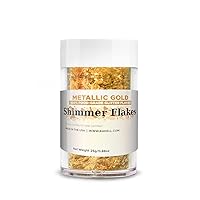 Vista 17 de Bakell 's White Shimmer Flakes - (0.14 oz y 1 tarro) Elegantes copos de purpurina comestibles para tus maravillas culinarias