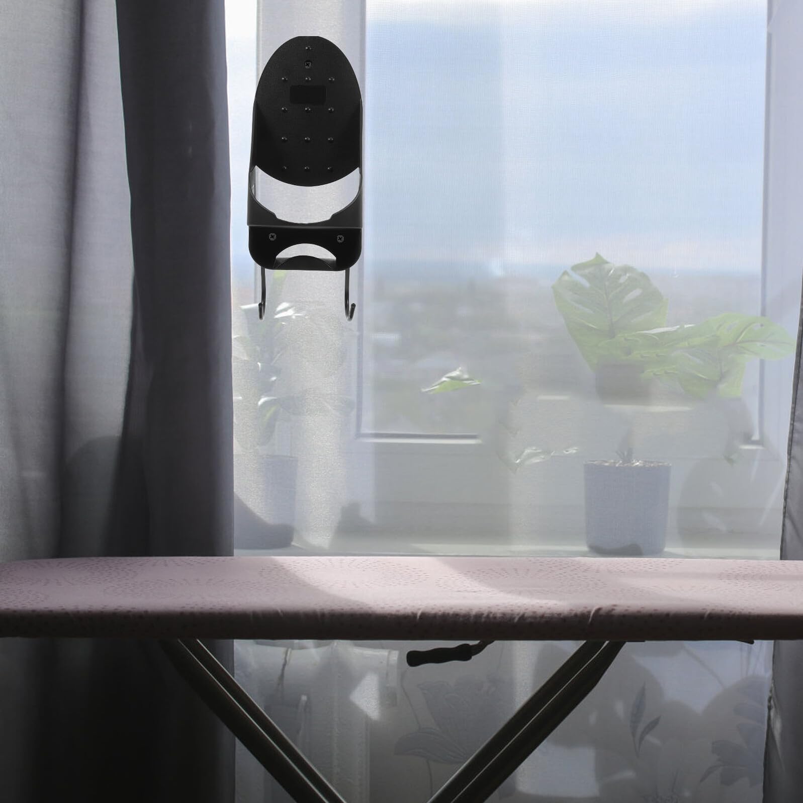 Supporto da Parete per Asse da Stiro con Ganci Porta Asse e Ferro Elettrico Compatto per Bagno e Lavanderia Organizer Murale Elegante e Pratico per Hotel Dimensioni